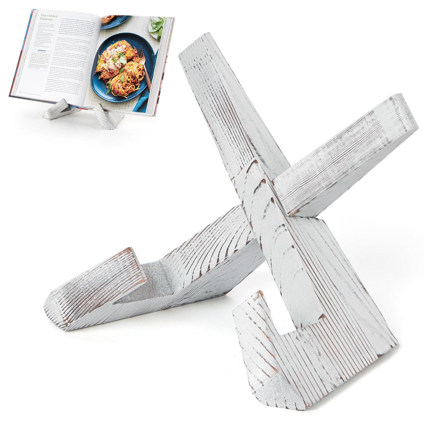 PUERSI Cookbook Stand for Kitchen, Recipe Book Holder for Kitchen Counter