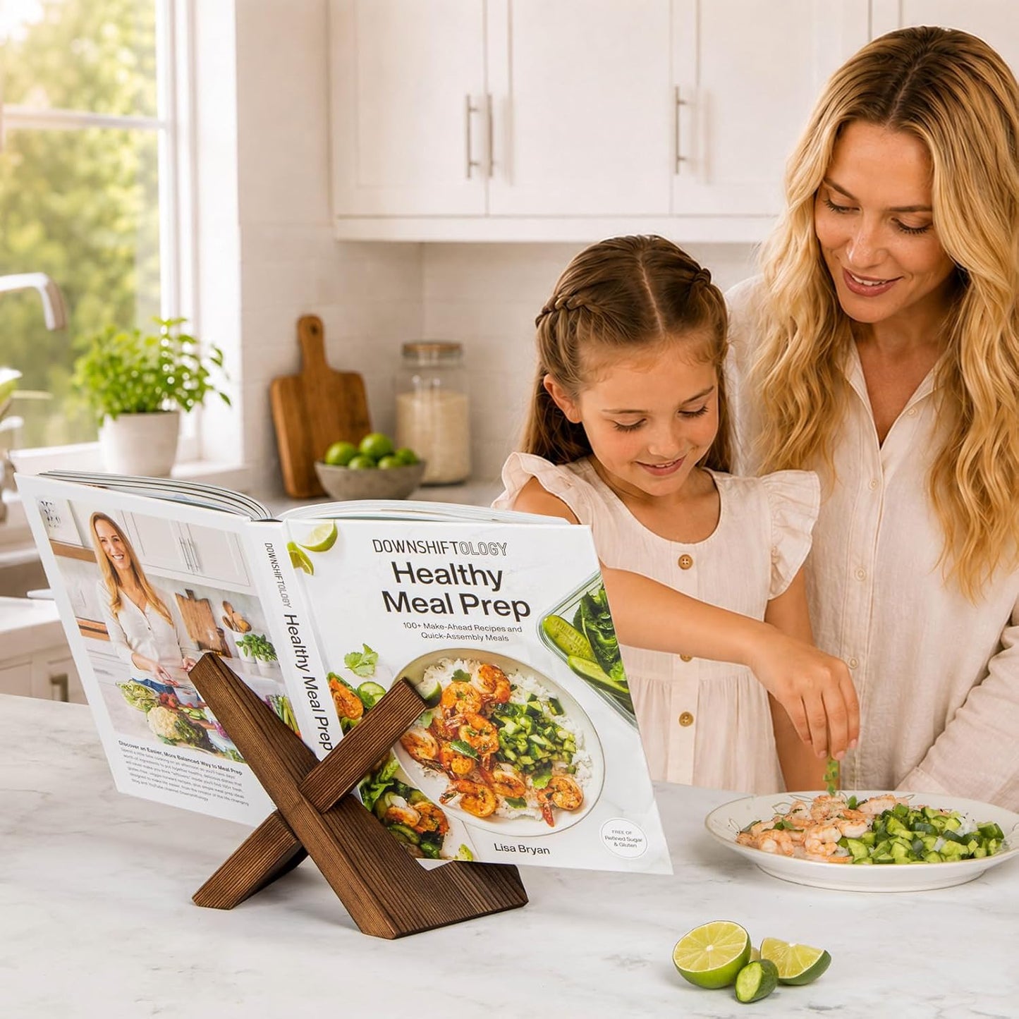 PUERSI Cookbook Stand for Kitchen, Recipe Book Holder for Kitchen Counter