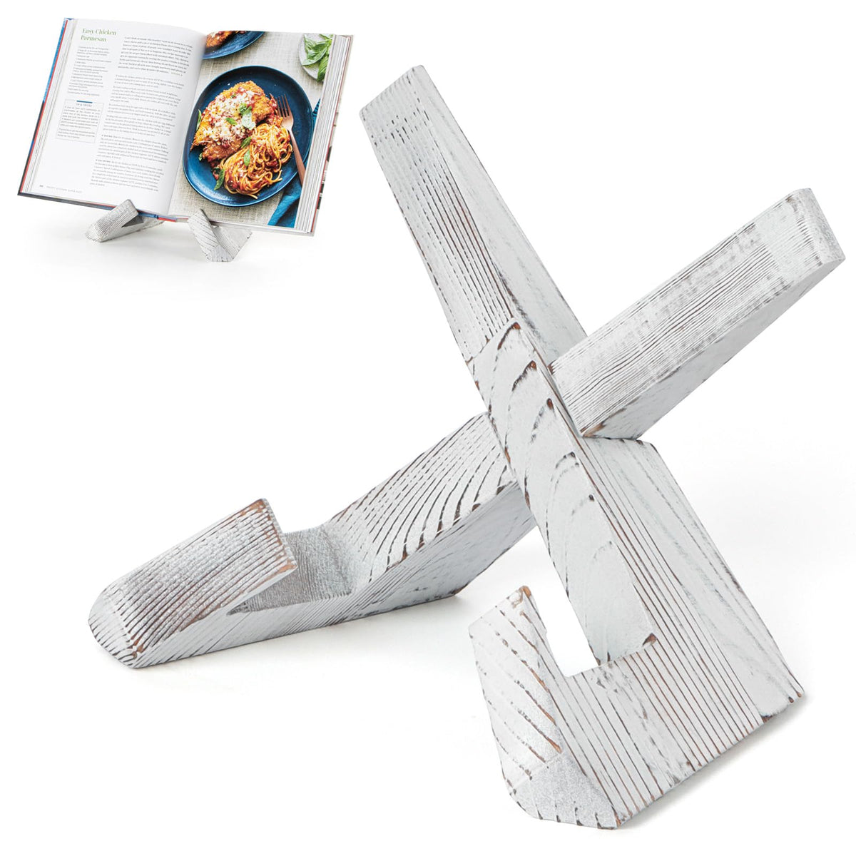 PUERSI Cookbook Stand for Kitchen, Recipe Book Holder for Kitchen Counter